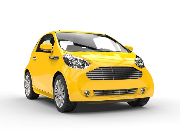 Une smart jaune